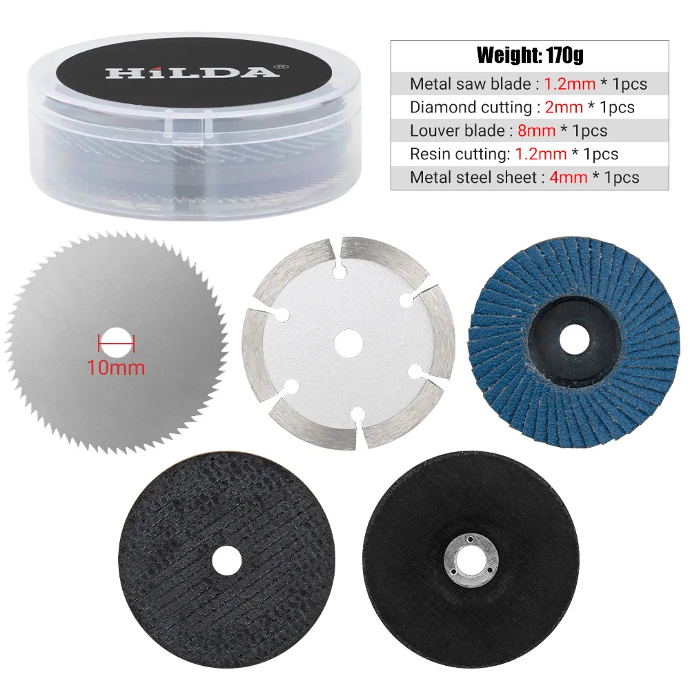 

5pcs Mini Grinder Cutting Disc Wood Tile Marble Concrete Metal Glass Dia75mm 3inch Saw Blade Hand Tool For Angle Grinder