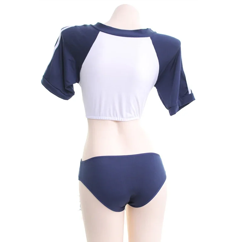 Nuovo Anime giapponese Ragazza Studente Ginnastica Palestra Vestito Cheerleader Uniforme Costume Scuola Ragazza Sport Sukumizu Cosplay