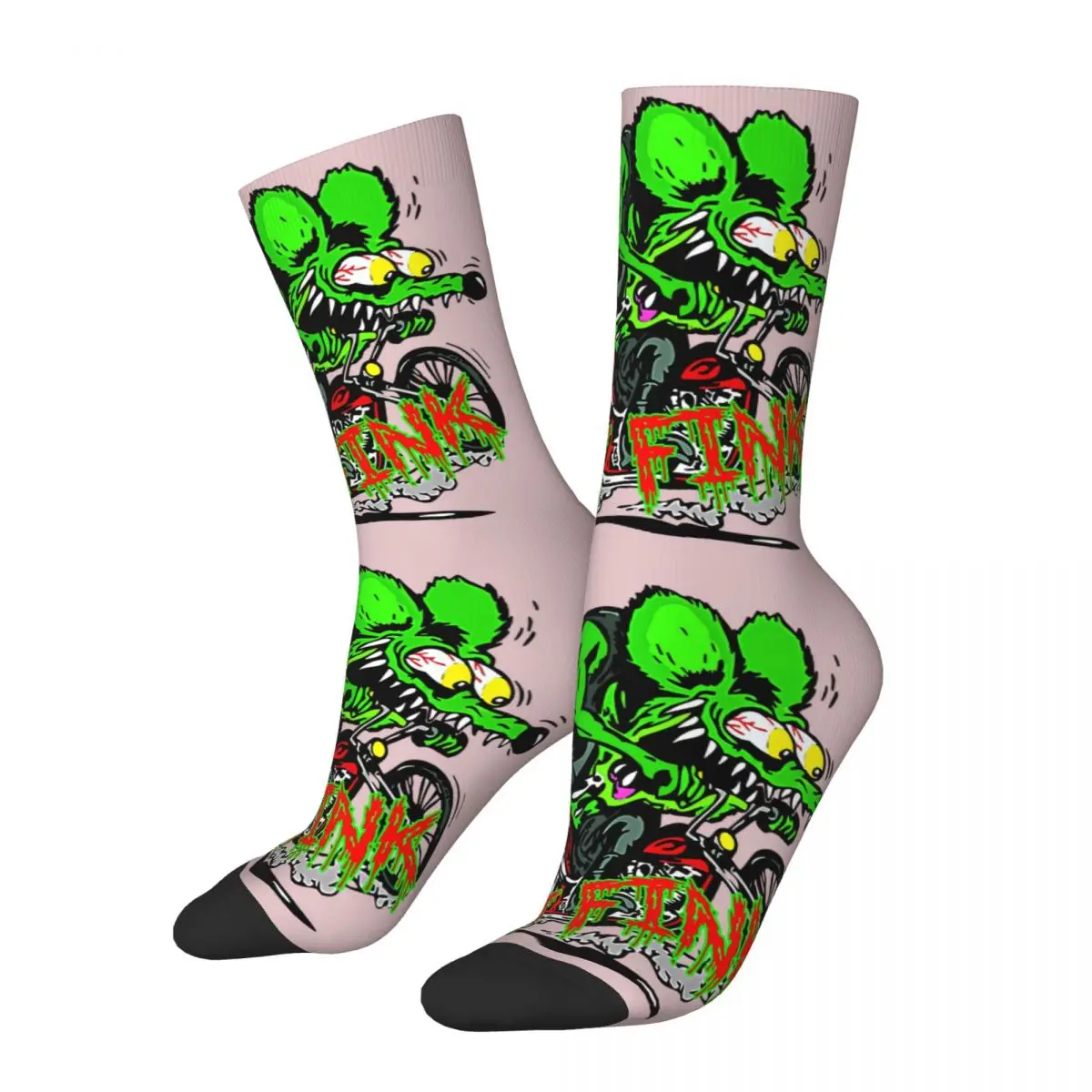 Rat Angry Rat Fink Socks Sports 3D Print Boy Girls Mid-calf Sock