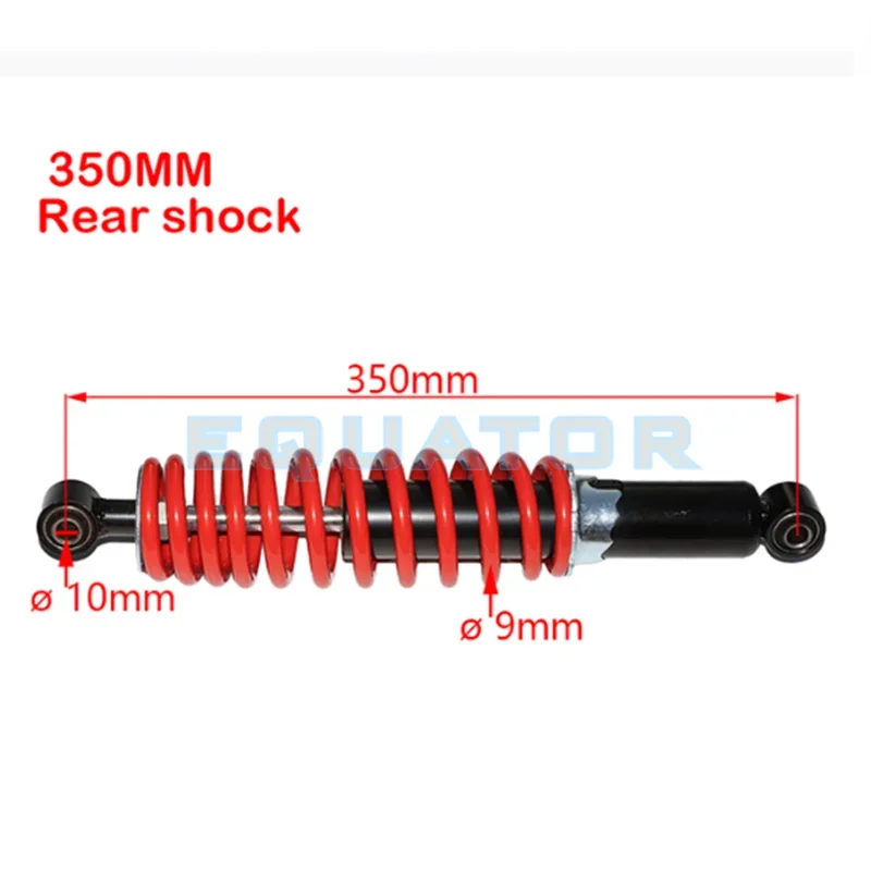 350mm/13.8in Rear Shock Absorber Universal Fit for Quad Dirt Bike ATV Accessories