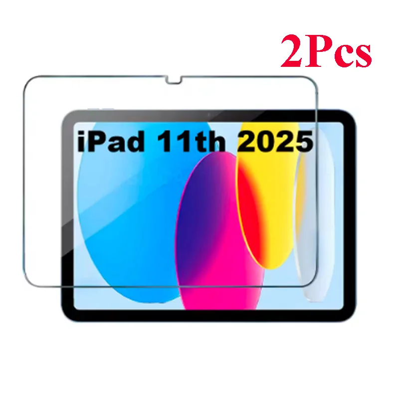 

2PCS For iPad 11th Gen 11 Inch 2025 A16 Tempered Glass Screen Protector A3355 A3356 Tablet Anti Scratch Clear Protective Film