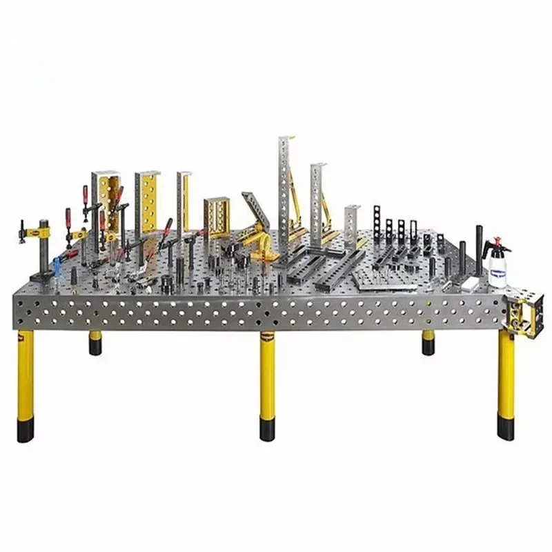 

Heavy Duty Industrial Welding Table with Jigs & Fixtures Strong Hand Welding Workbench