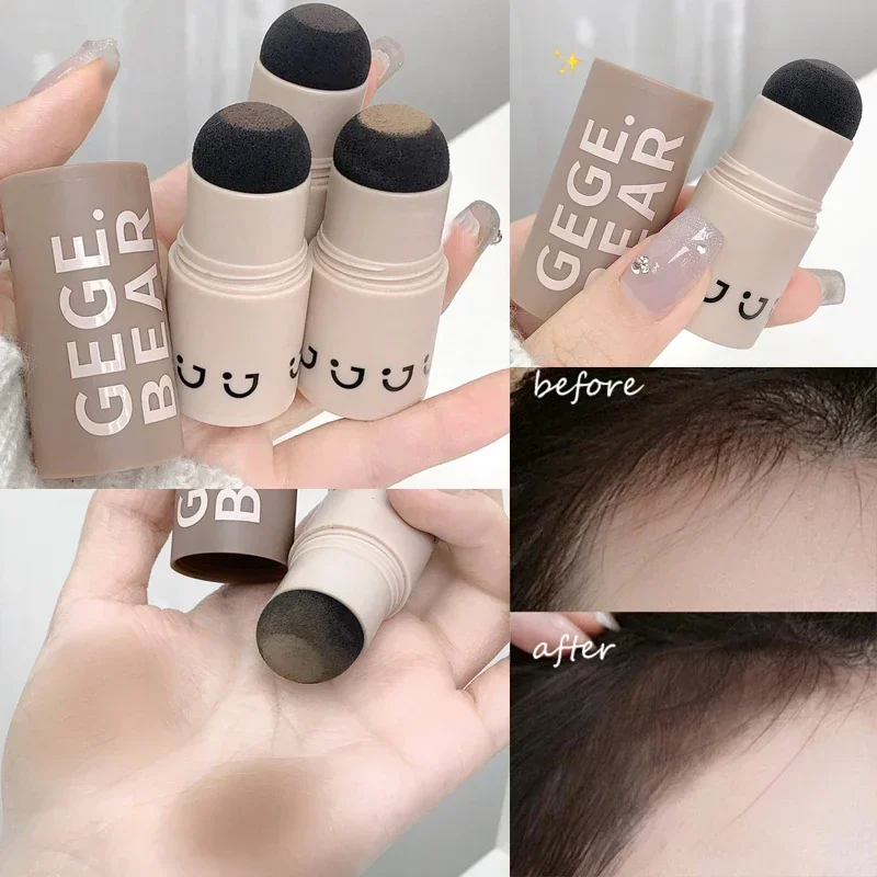 

Modified Hair Edge Shadow Hairline Powder Stick Waterproof Instantly Hair Root Cover Up Natural Refill Fluffy Eyebrow Makeup