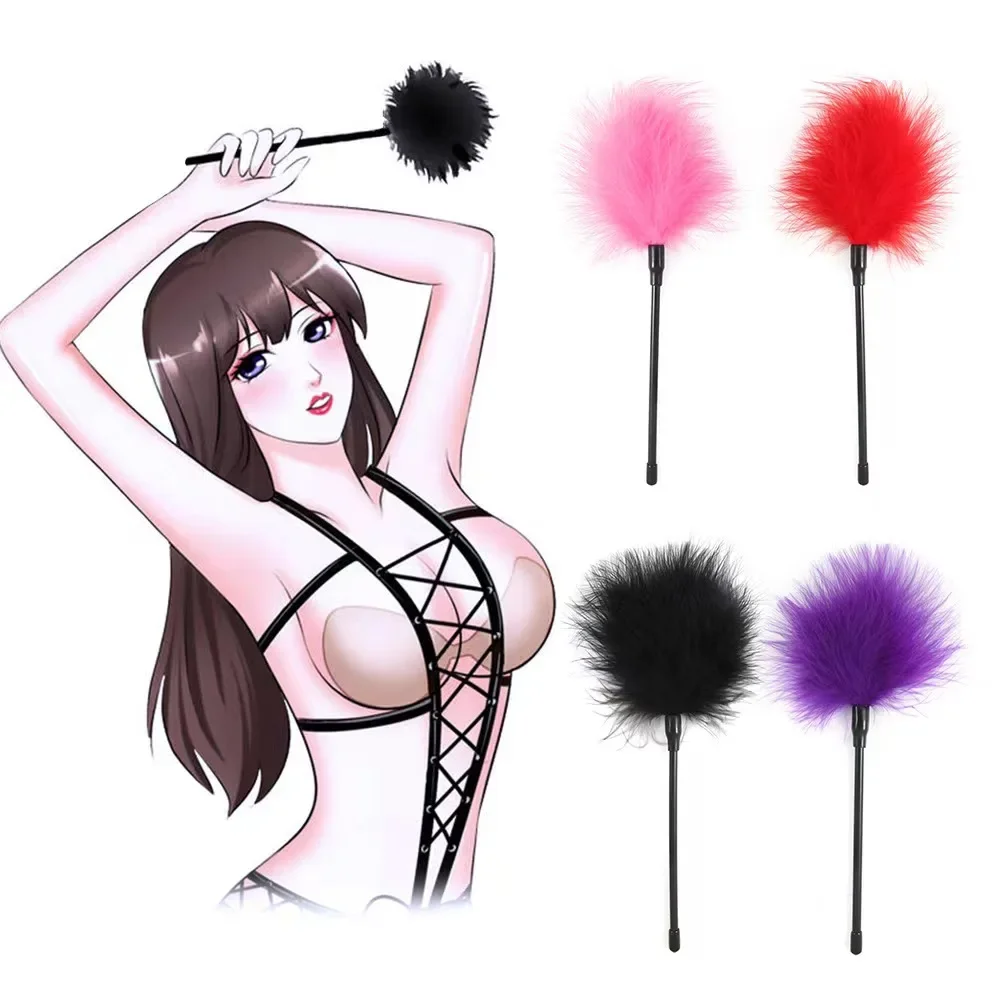 Fun Feather Supplies Sm Feather Brush Tease Stick Couples Men And Women Sex Accessories Multi-color Optional