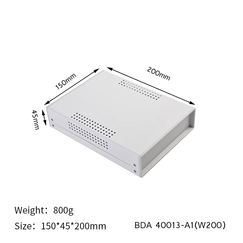 150x45x200mm Power Supply Case Iron Enclosure Housing Plastic Panel Outlet Electronic Project Box