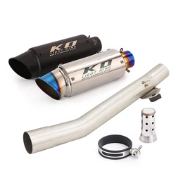 For Suzuki Bandit 600 GSF 600 1995-2006 Years Motorcycle Exhaust Mid Connect Pipe Slip On 51mm Muffler Baffle With DB Killer