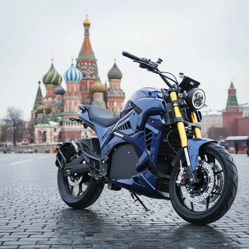 Wuxi Factory Manufacturer Directly Wholesale DMG Electric Racing Motorcycle 10000W Vintage 72V Lithium Battery Russia Hot Sale