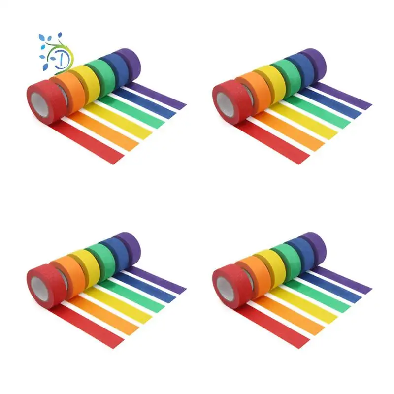 aee1-24x-colored-masking-tapecolored-painters-tape-6-different-color-rolls-masking-tape-1-inch-x-13-yards-24cm-x-12m