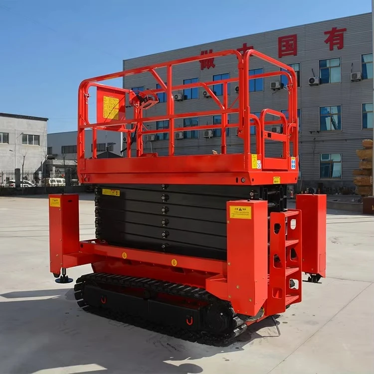 RUNTX Electric Man Lift 4-18m Telescopic Boom Lift 10m 12m 14m Scissor Lift Platform Price
