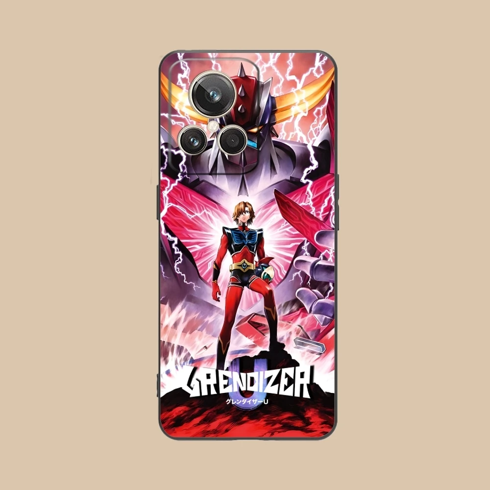 Colour Grendizer U Mobile Cell Phone Case for Realme GT 2 9i 8i 7i Pro X50 X2 C35 C21 C20 C11 C3 Black Soft Phone Cover Shell