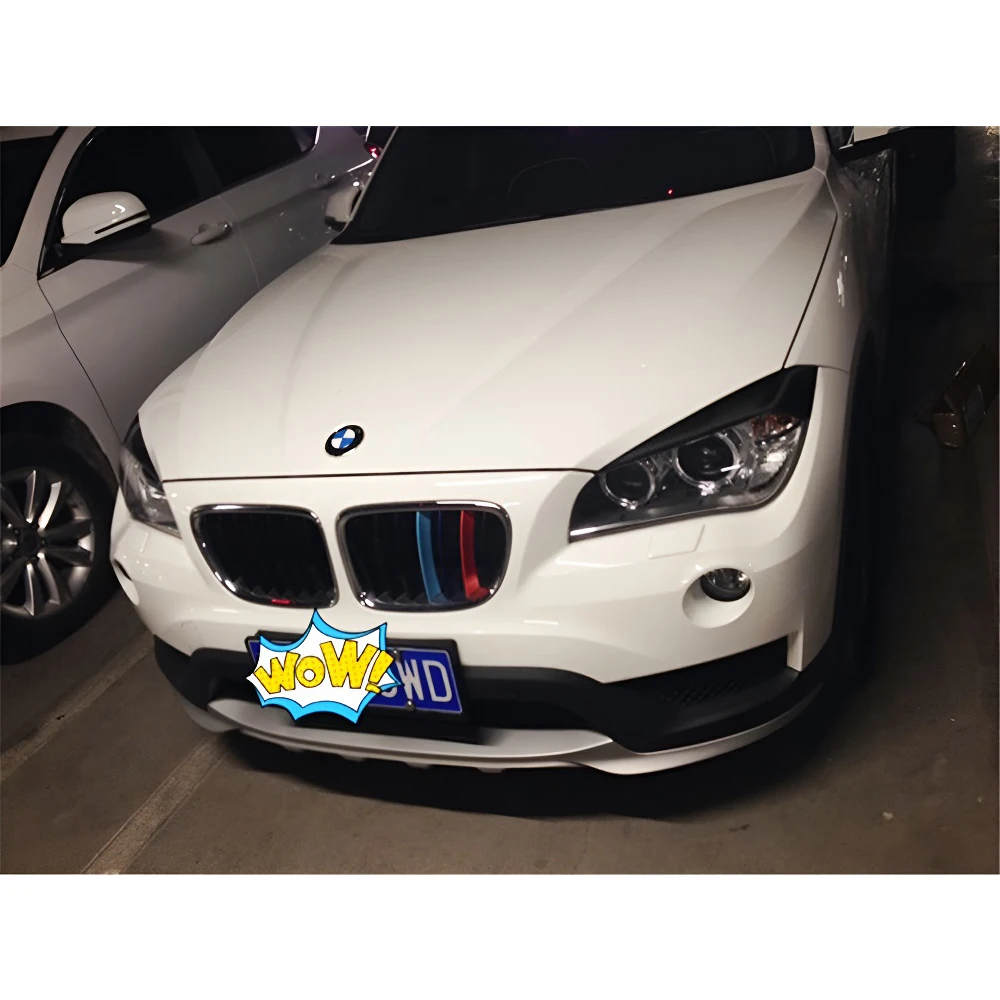 Fiber glass Car Headlight Eyebrow Cover Trim Sticker Head Lamp Eyelid for BMW X1 28i 35i xDrive 2008-2012 E84 FRP matte black