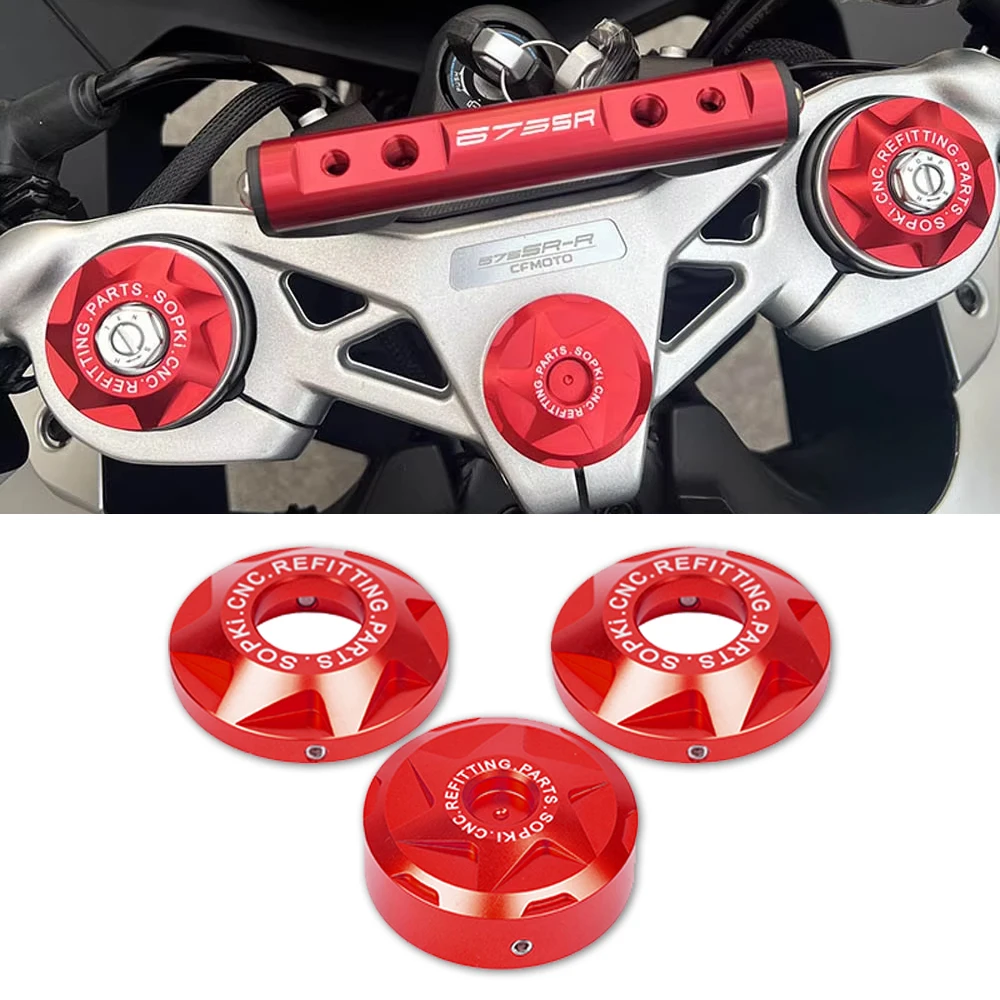 

For CFMOTO 450MT 450 MT 675SR-S 675 SR 800NK 800 NK Decorative plug Motorcycles Upper Trim Covers Front Shock-Absorbing Cap