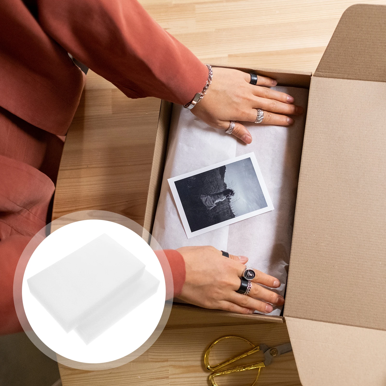 2pcs Foam Board Inserts Multi-Use Packing Liners For Delivery Professional Packing Insert Express Accessory Lightweight Foam