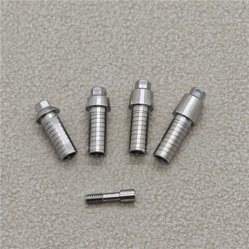 10Pcs Adin RS Engaging Straight Cylindrical Titanium Abutment Temporary Abutment Dental Implant Accessories