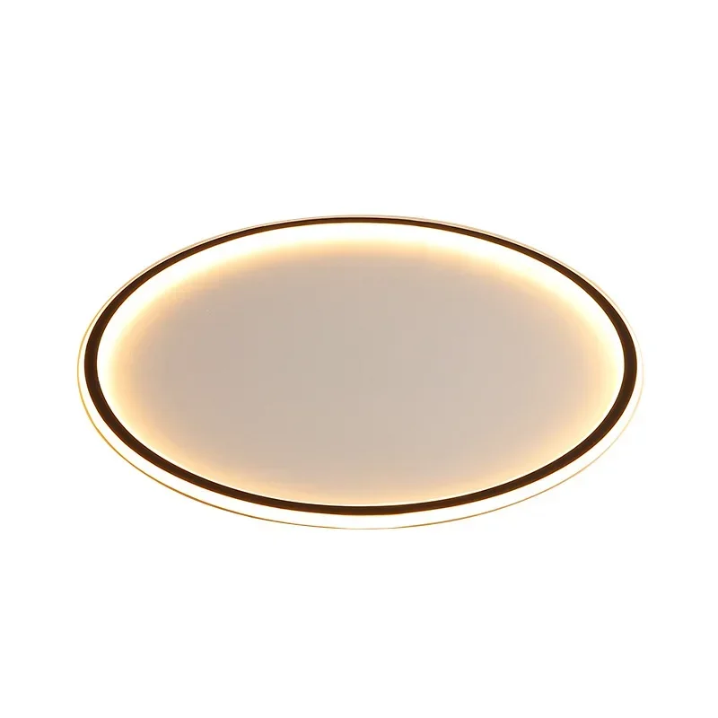 Plafonnier LED minimaliste nordique pour chambre salon allée salle d'étude balcon circulaire télécommande éclairage lustre