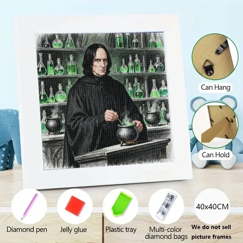 

1PC Severus Snape Potions Class 5D Full Drill Diamond Painting Kit, DIY Harry Potter Wizard Magic Diamond Art Craft for Adults K