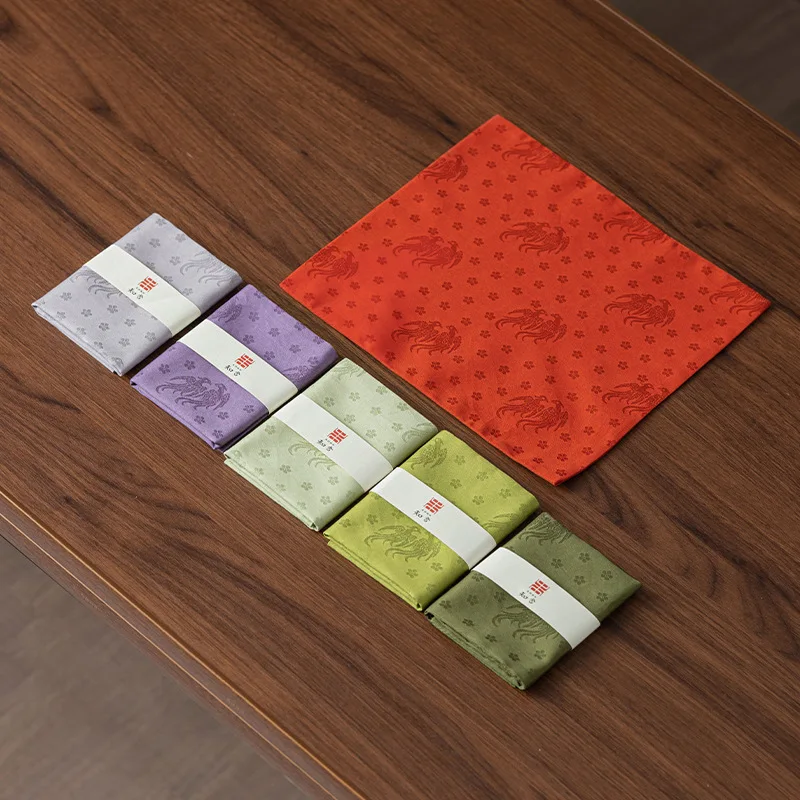 Kung Fu Tea Ceremony Pure Cotton Absorbent Tea Towel Chinese Japanese Retro Handkerchief Hemp Teapot Napkins