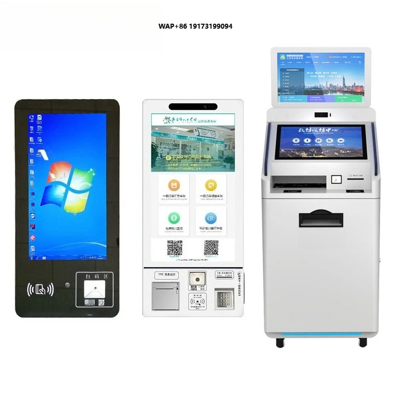 

Fast Food 15.6 22 24 32 Inch Touch Screen POS Self Checkout Machine Self-Service Payment Ordering Kiosk for Restaurants