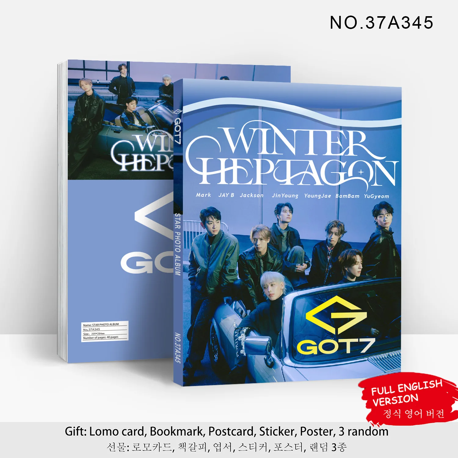 

В наличии GOT7 Return Mini New Album WINTER HEPTAGON Коллекция фотографий знаменитостей 80P Коллекция фанатов Фотоальбом Подарок