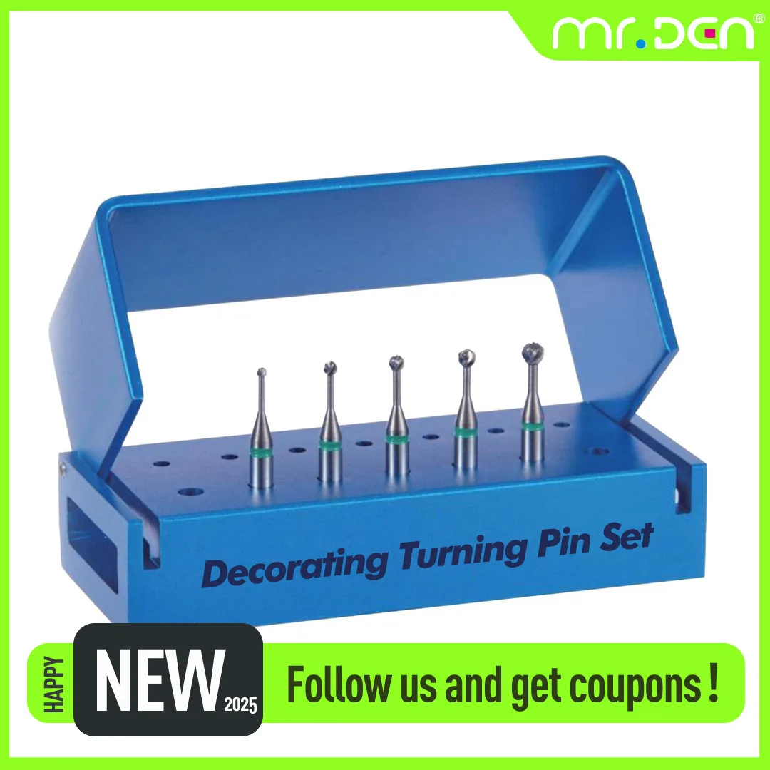 Tungsten Steel Decorative Ball Drill Set for Low-speed Bender Dental Decorating Turning Pins Consumables