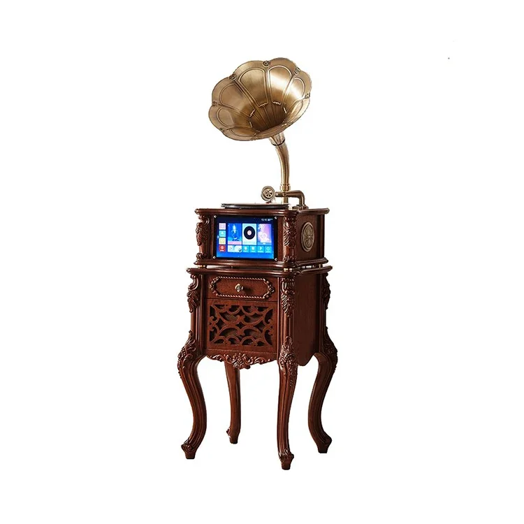 New model White Decor Phonograph Speaker Elegant Multi functional Vintage Retro Radio Home