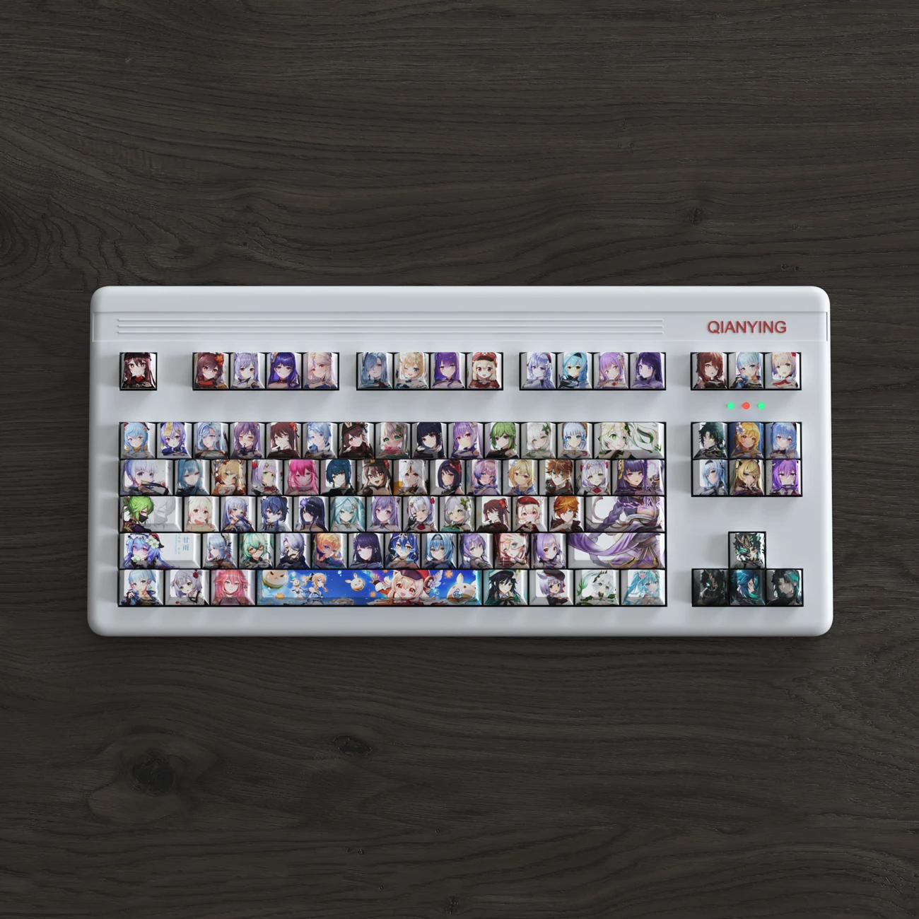 129 Keys/set Genshin Impact Keycaps PBT Dye Sublimation Gaming Anime Key Caps Cherry Profile Lightproof Keycap For MX Switches