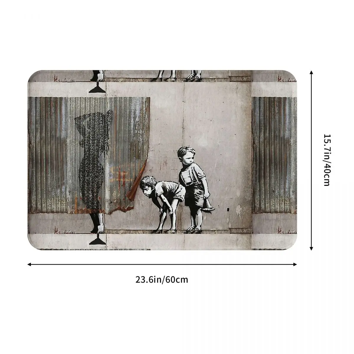 Banksy Non-slip Doormat Living Room Mat Shower Peepers Boys Hallway Carpet Welcome Rug Indoor Decor