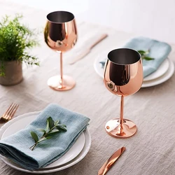 2Pcs New Stainless Steel Glass Cocktail Creative Metal Wine Glass Bar Restaurant Champagne Glass Red Wine Barware Cup