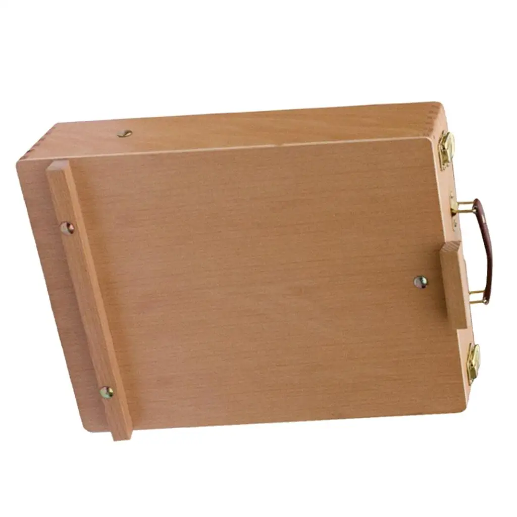 

Портативный мольберт с отсеком для хранения, регулируемый настольный деревянный ящик для рисования и скетчинга для художников