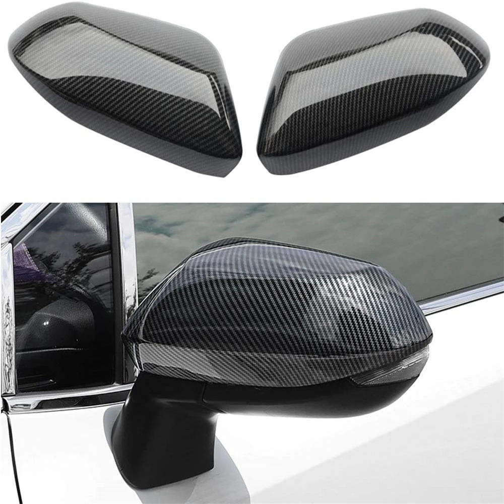 

ABS Carbon Fiber Rearview Side Mirror Molding Cover Trim Strip Decorative For Toyota Corolla 2020-2022