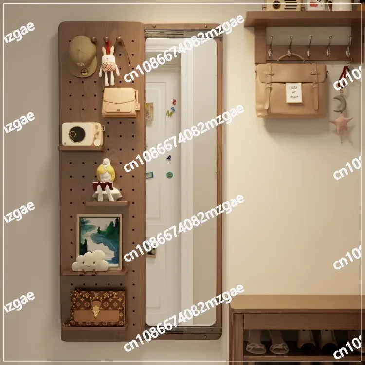 Invisible Piercing  Push and Pull Close To Hide Full Body Mirror Wall To Block Wall Hanging Hole Panel Porch Fitting Mirror