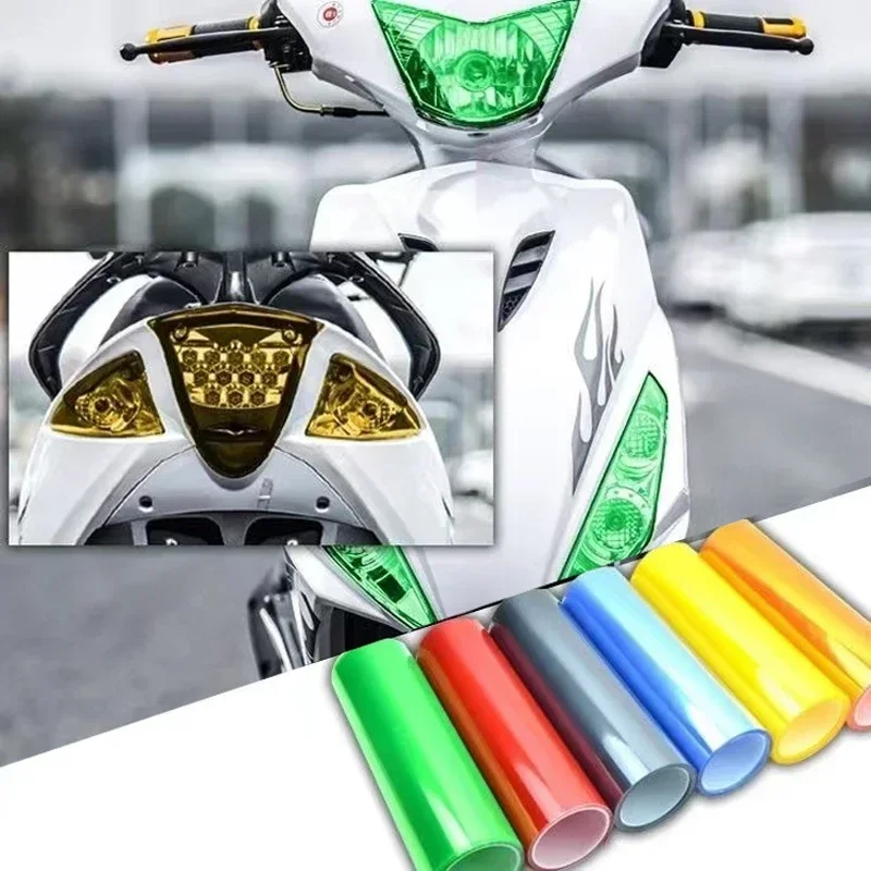 Car Light Headlight Taillight Tint Styling Waterproof Protective Vinyl Film Tintting Sticker Accessories Colorful Light Film