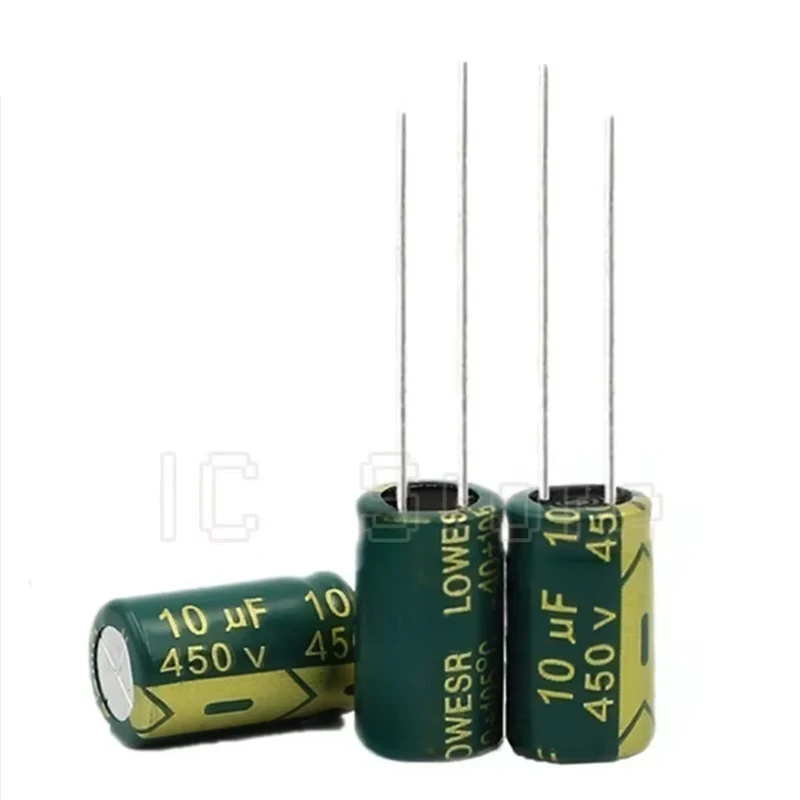 450V Capacitor 4.7uf 10uf 33uf 47uf 100uf 220uf Aluminum Electrolytic Capacitor Low ESR High Frequency image 2