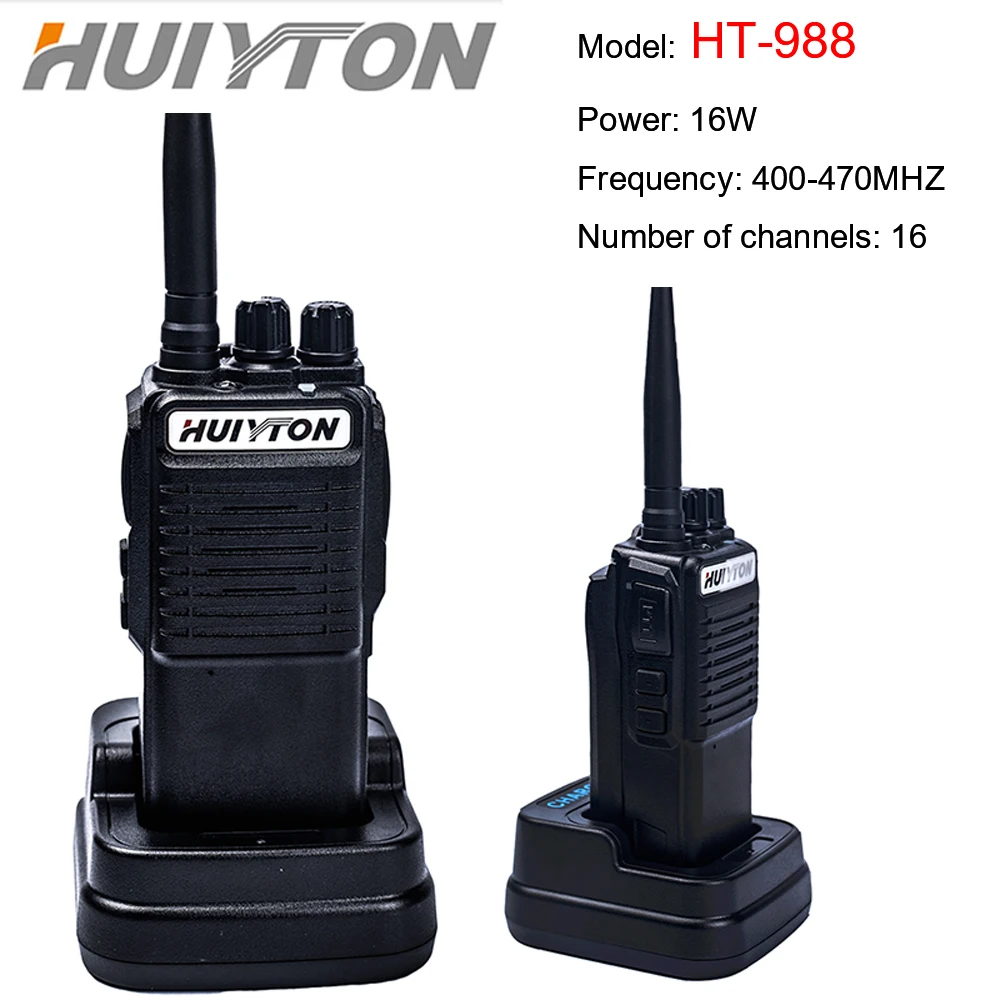 NEW Original HUIYTON HT-988 Handheld Intercom for Outdoor Self-Driving Tour Service Staff Place Special Radio Intercom