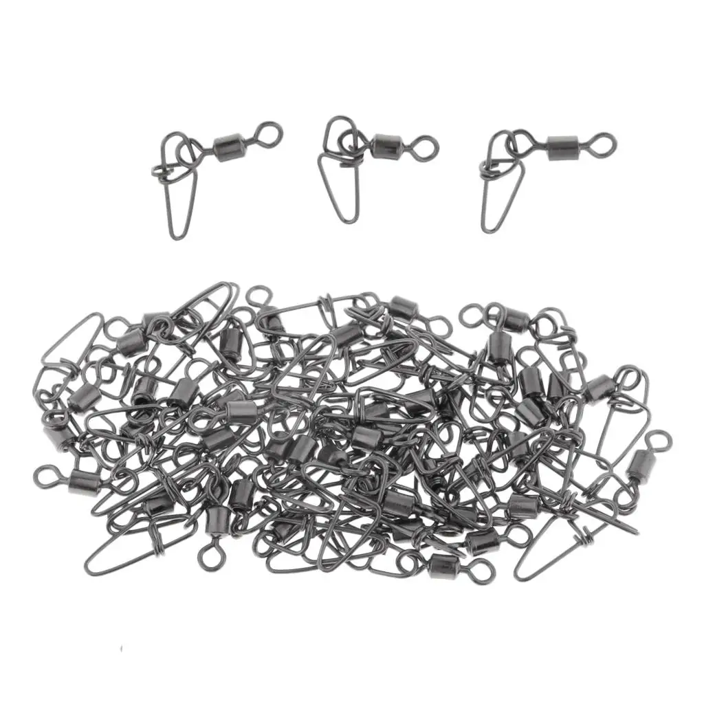 50pcs Cross Hook Line Connectors for Swivel Fishing Wheels, Catch Big Fish Fun