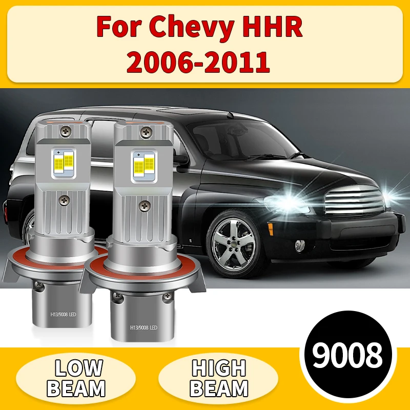 

2PCS For Chevy HHR 2006 2007 2008-2011 30000LM H13 LED Canbus 9008 LED Headlight Bulbs 60W No Error Hi/Lo Beam LED Head Lamp