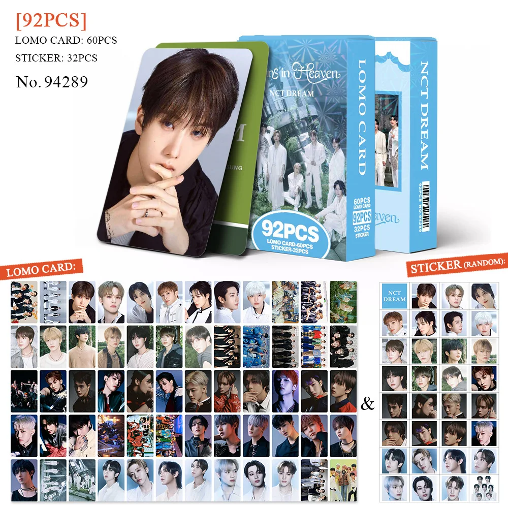 92Pcs/Set Idol Boy Group New Series Lomo Cards HD Printd Photocards MARK RENJUN Taeil KUN TEN Johnny Chenle YUTA Fans Gifts