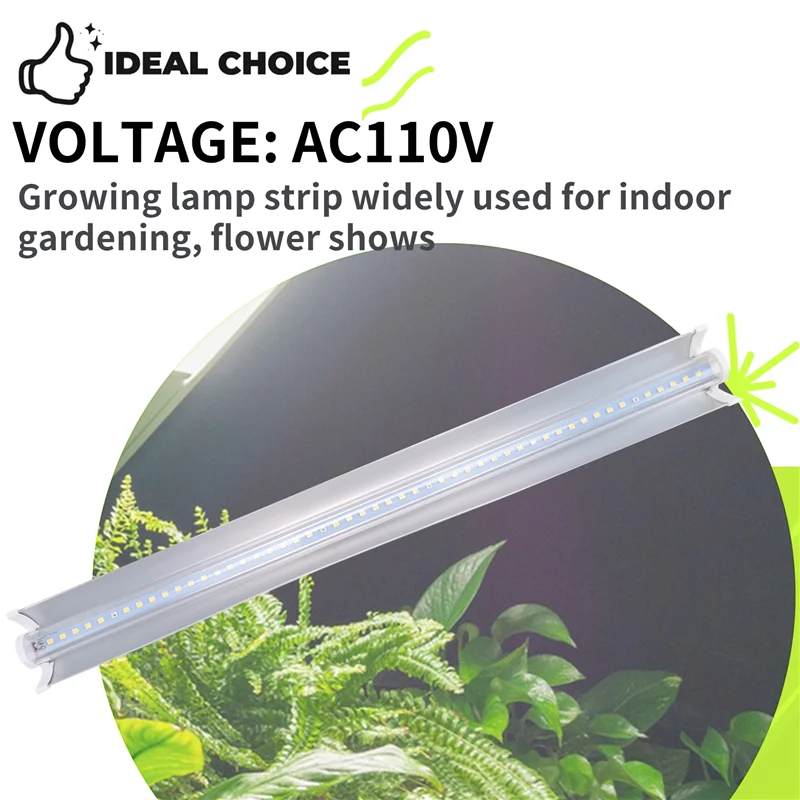

AK25-2 Pack 102 LED-Bulbs Grow Light Strips For Indoor Plants Growing Seedling US Plug