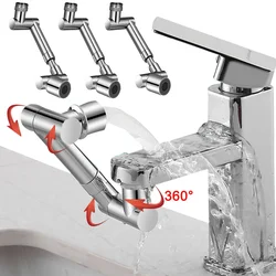 1440° Rotation Faucet Sprayer Head Universal Adjustable Extension Faucet Kitchen Mixer Aerator Bubbler Water Tap Extender Nozzle