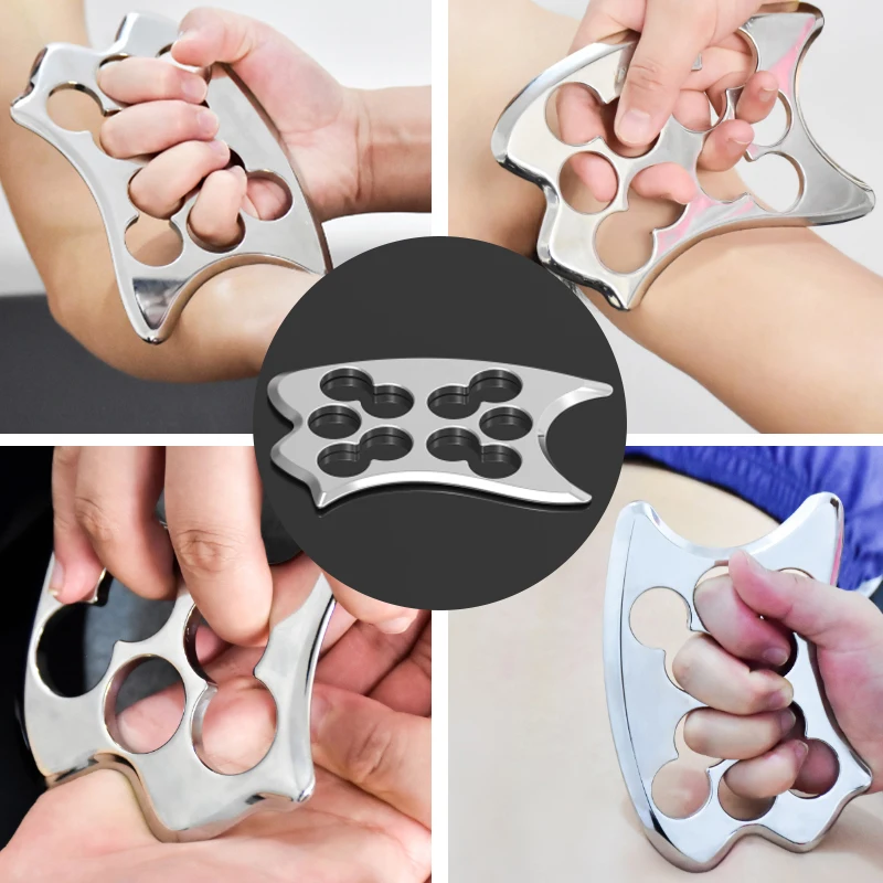 Stainless Steel Therapy Tools Body Gua Sha Massage Tool IASTM Physical Massager Fascia Muscle Soft Tissue Mobilization Scraping