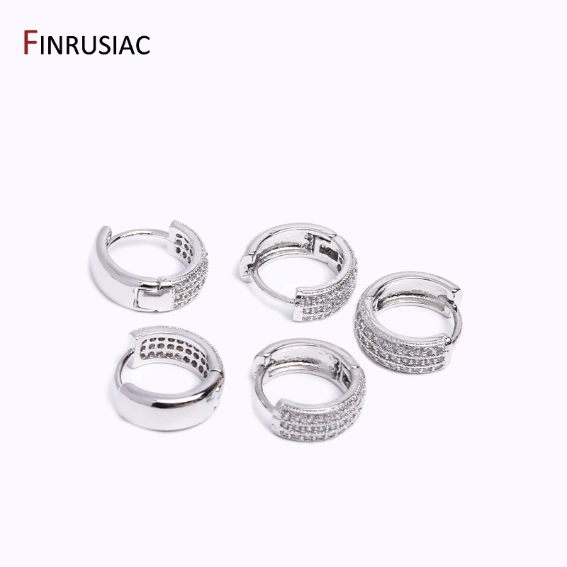 Gold Überzogene Messing Einfache Hoop Ohrringe Hohe Qualität Frauen Ohrringe, Eingelegten Zirkon Trendy Hoop Ohrringe Mode Schmuck Geschenke – Detail 36