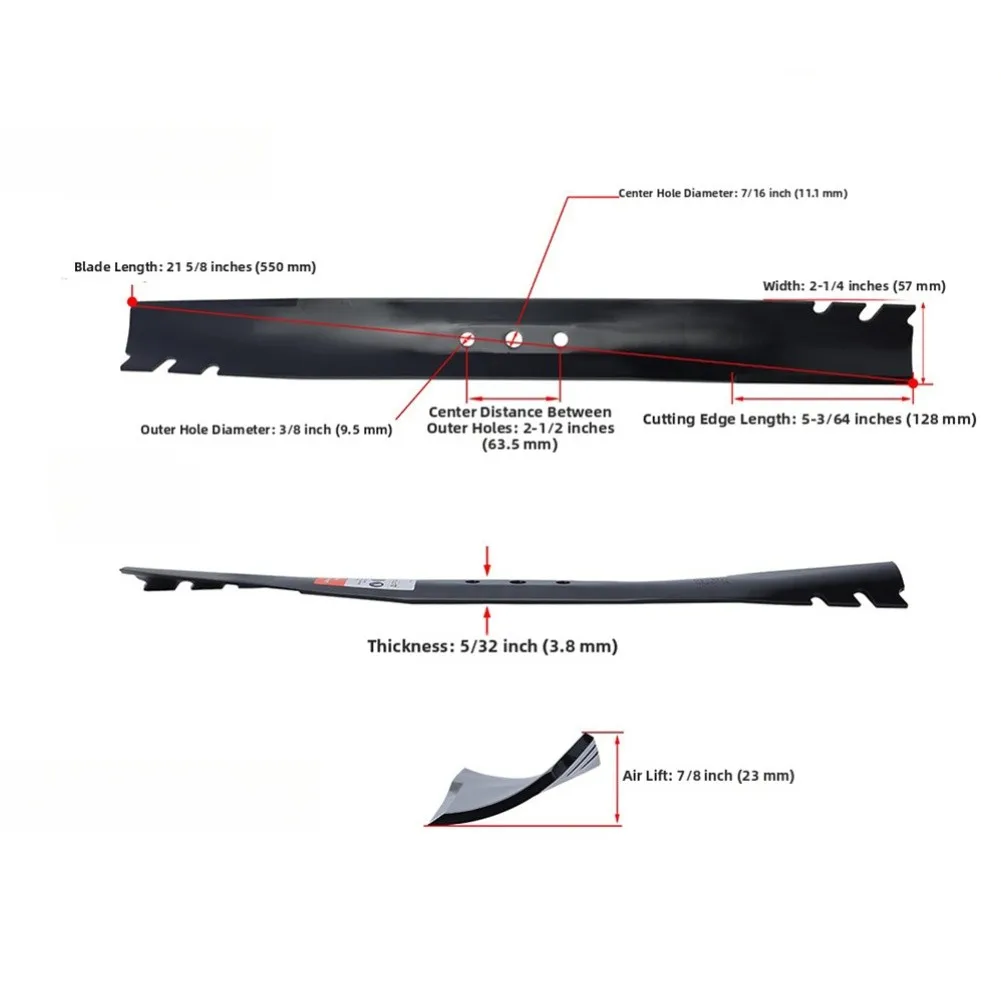 131-4547-03 For Toro 22 For Recycler Mulching Blade Serrated Edge for Fine Clippings Return to Lawn Natural Fertilizer