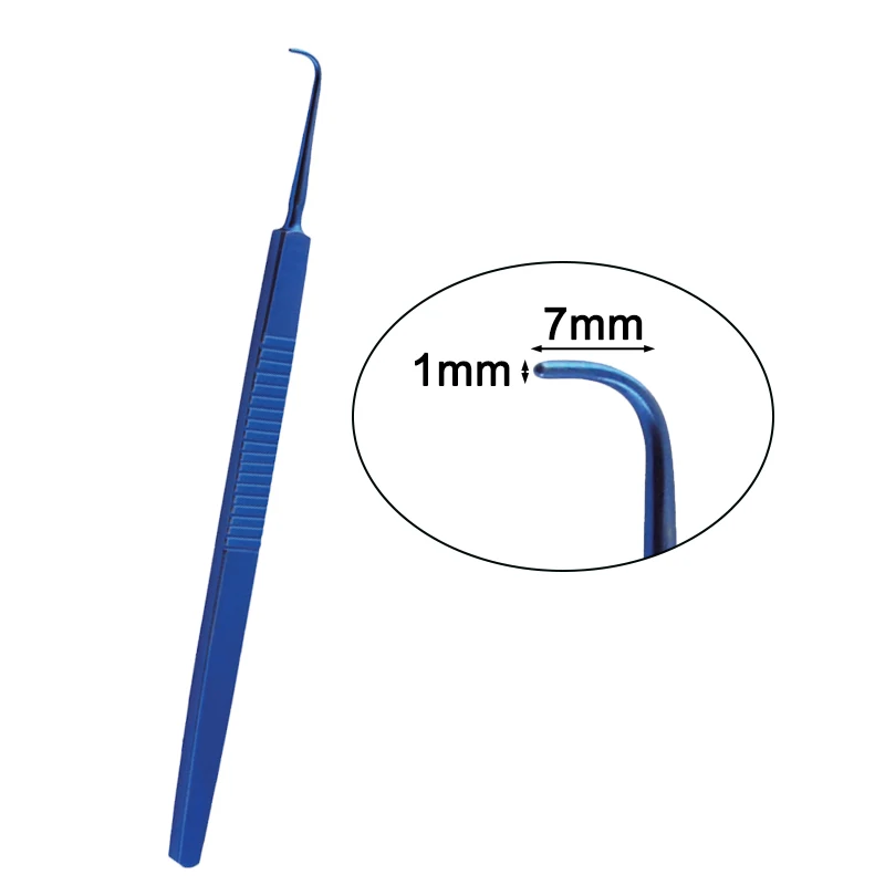 Eyelid Hook Von Graefe Strabismus Hook Titanium Ophthalmic Surgery Instrument