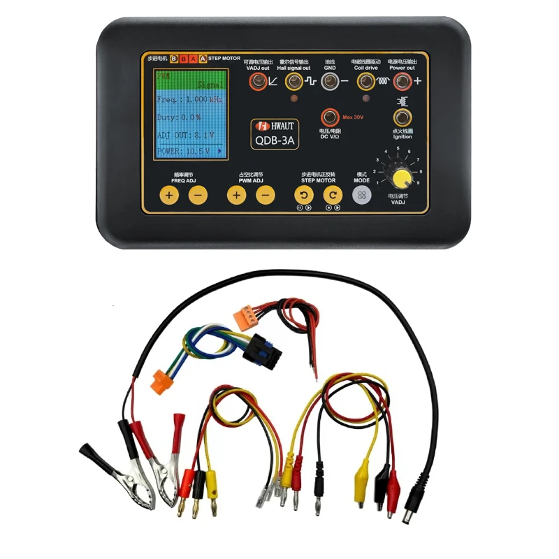 QDB 2A 3A 12 ~ 24V probador de inyector de prueba de bobina de encendido Detector de fallos de actuador de automóvil herramientas de diagnóstico de