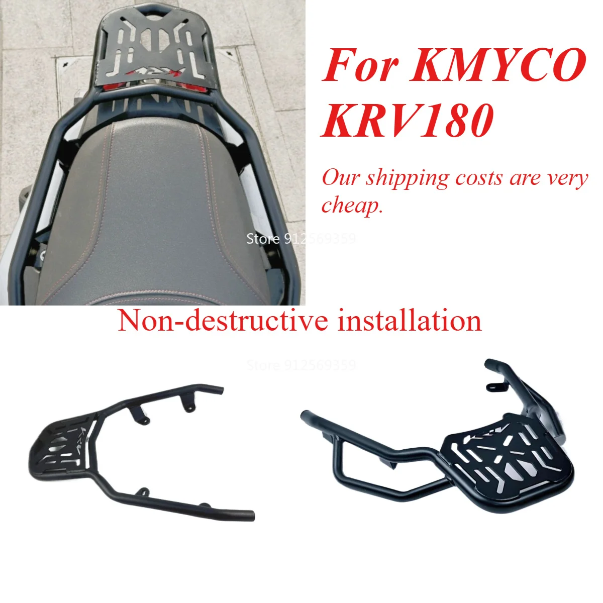 Motorcycle Equipments Part For KMYCO KRV180 High-strength material Luggage Racks Trunk bracket Ornamental Mouldings armrest MOTO