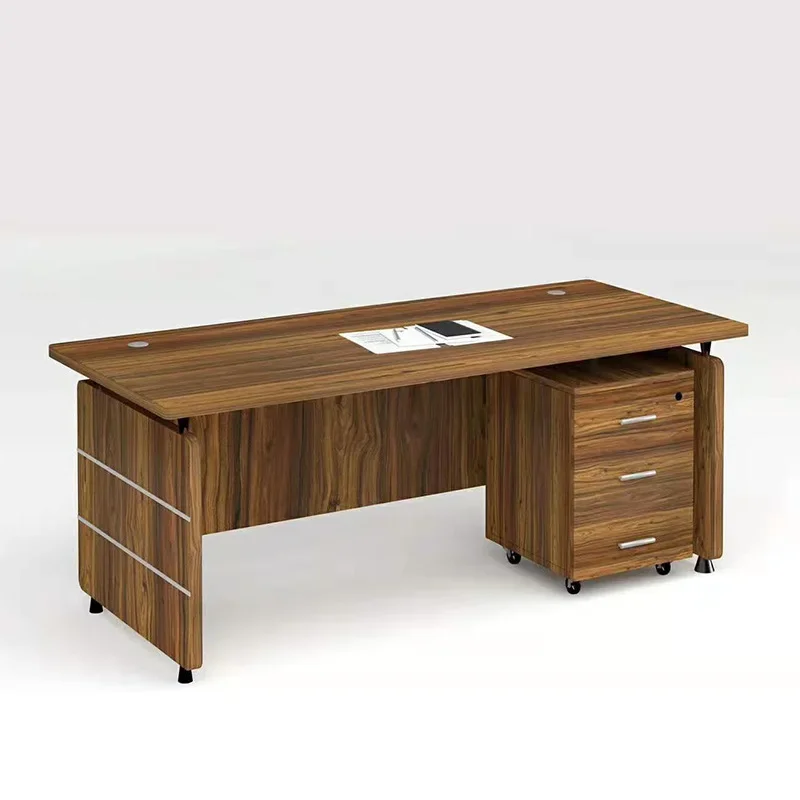 Table de bureau de jeu Qimink Table Mesa Pc Table debout électrique sur roulettes meubles de réunion travail lecture levage étude Blanc