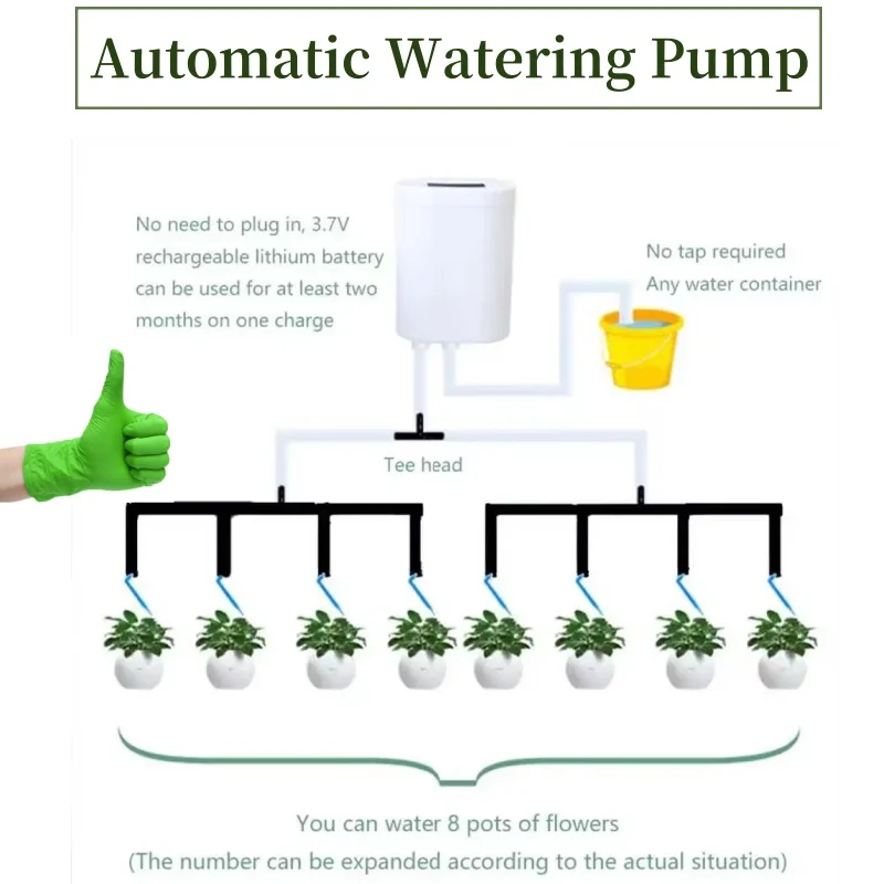 

Automatic Watering Pump Controller Intelligent Flowers Plants Sprinkler Drip Irrigation Device Pump Timer System Garden Tools