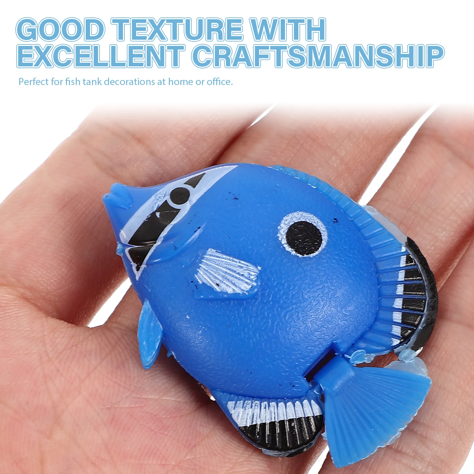 

8pcs Simulated Tank Decorations Plastic Micro Landscaping Ornaments Miniature Figurines Aquarium Ornament For Home Office Vivid