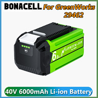 For GreenWorks 29462 Replacement Battery 40v 6000mAh Battery For Greenworks 29462 40V  For 29472 29282 Power Tools Batteries