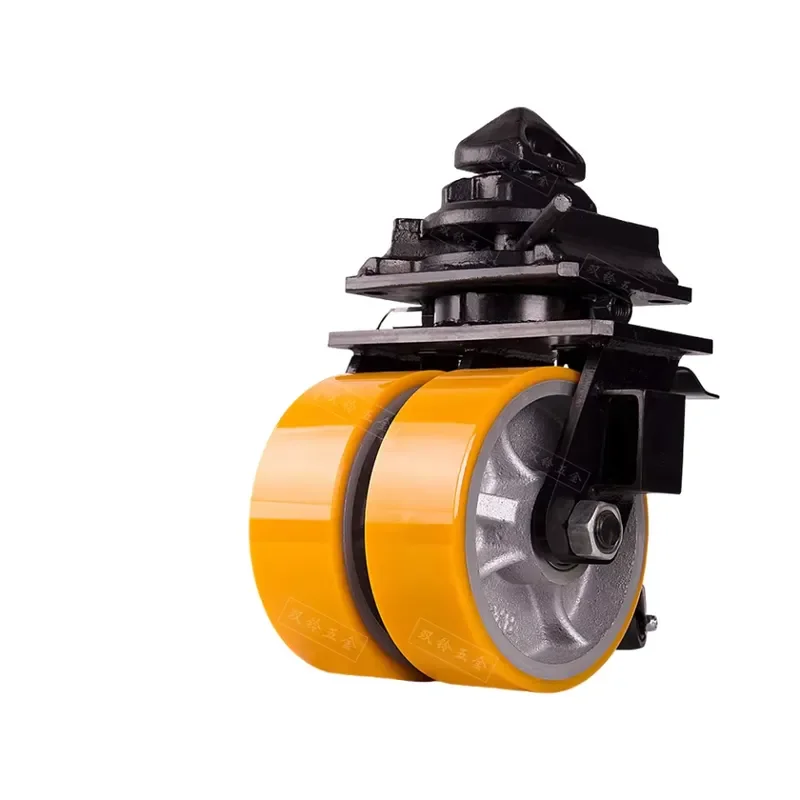 Container Ship Super Heavy-duty Double-wheel 6/8/10/12 Inch Polyurethane Load-bearing Swivel Wheels MC Nylon Foot Wheels